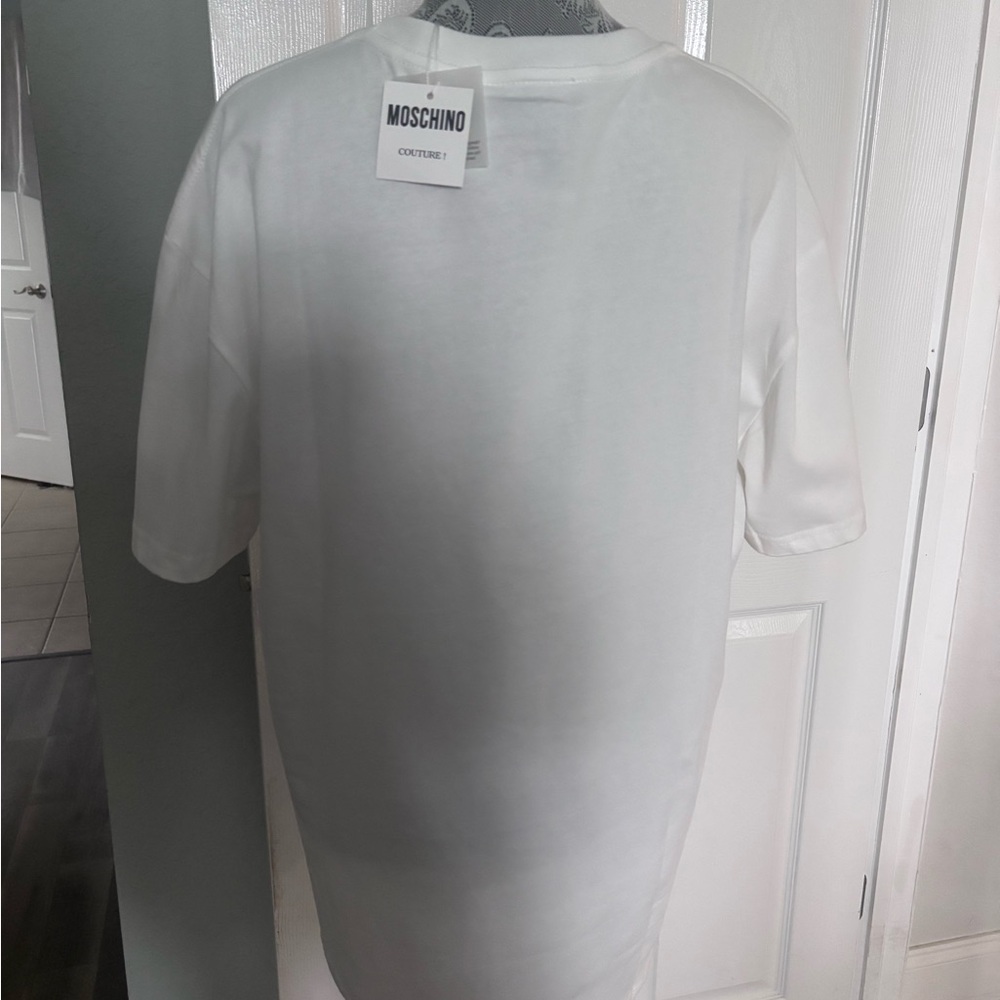 MOSCHINO IMITATION TEE SZ XL NWT - Picture 6 of 9